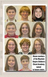 The Mountain Empire Children's Choral Academy members who qualified will attend the OAKE national conference March 22-24 in Chicago. See a closeup of the students below.