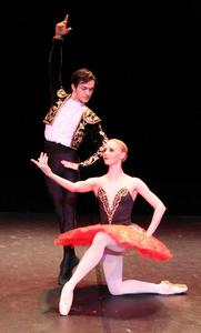 Rostislov Dzabraev, left, is artist in residence at Kingsport Ballet.  