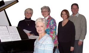 Composers include Ann Holler, seated, back row from left, Beth McCoy, Jane Perry, Evelyn Pursley-Kopitzke and Bob Greene, Jr.