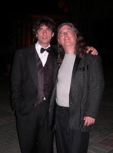 Shown outside the Paramount studios in Hollywood are, from left, British author Neil Gaiman and fantasy illustrator Charles Vess, who collaborated on the "Stardust" book.