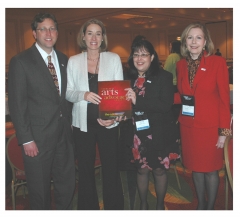 Announcing the Arts Advocacy Toolkit are (left to right): Andy Windham, executive vice president/chief operating officer for Walker and Associates; Stephanie Conner, executive director of Tennesseans for the Arts; Linda Cooper, public relations account executive for Walker and Associates; and Ceil Walker Norris, CEO / president, Walker and Associates.