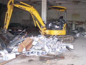 Interior demolition work has begun on the proposed Birthplace of Country Music Cultural Heritage Center. (Photo by Andre Teague | Bristol Herald Courier)