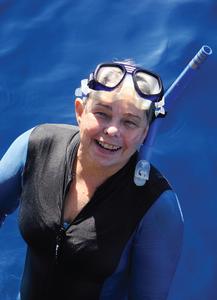 Dr. Diane Nelson is a marine biologist whose underwater photography will be on display in September 2008 at the East Tennessee State University & General Shale Brick Natural History Museum & Gray Fossil Site.