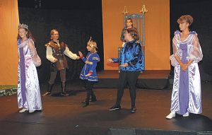 Members of the cast of "The Firebird" go through final rehersals. The production, staged at the Jonesborough Repertory Theatre, is really two plays at once ? one for the hearing and one for the deaf. (Photo by David Crigger|Bristol Herald Courier).