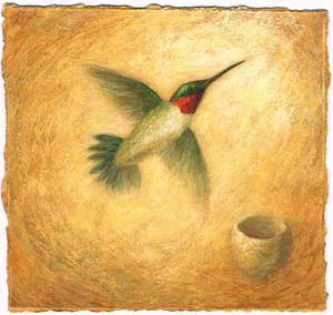 "Ruby-Throated Hummingbird" by Suzanne Stryk