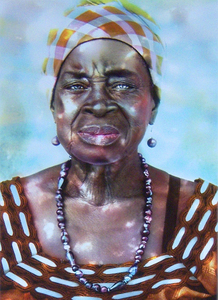 Digital Media Best in Show 2009 was awarded to Quanuquanei Karmue for his portrait of his grandmother. 