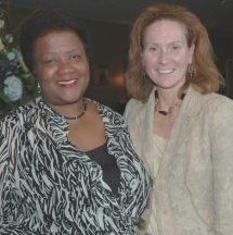 Kim Wood McClamroch of Knoxville, Tenn. (right) was selected to serve as the new chair of the Tennessee Arts Commission. Dr. Paulette Coleman of Nashville (left) will serve as secretary. Not pictured: Julia McGuffin of Morristown, who will serve as vice chair.