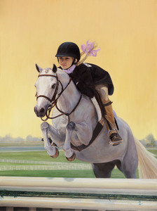 The art of Michele Warner of Unicoi, Tenn. was chosen by the 2009 U.S. Equestrian Federation Pony Finals promotional materials.