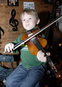 Five-year-old Carson Peters is already making a name for himself as an accomplished fiddler.