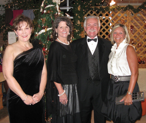 Shown at the Prevue Gala are Market Co-Chairs Rhonda Hurt, left, and Debbie Smith, right, and Gala Co-Chairs Barbara and Steve Morris, center (not shown: Frank and Anna Hayes).