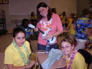 Carly Camper Kanzler, center, says her childhood dream was to become a marine biologist -- until Bandy Brownlee was her teacher. She is now a Music Specialist at Eaton Elementary School in Memphis, Tenn.