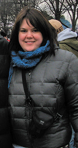 Christa Smith Anderson, shown at the pre-inaugural concert held on the National Mall in Washington, D.C., a few days before President Obama's inauguration, January 2010.