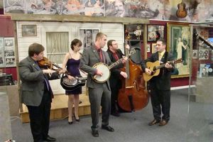 The ETSU Bluegrass Band performs at ACMA's Mountain Music Museum in Bristol, Va.