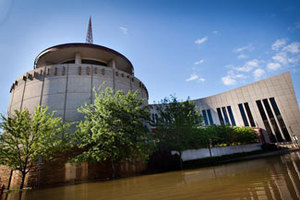 Photo of the Country Music Hall of Fame and Museum was taken by Jude Ferrara on Monday, May 3, 2010. The street has since been cleared.