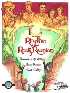 This poster designed by Charles Vess is one of two posters issued this year by Bristol Rhythm & Roots Reunion.