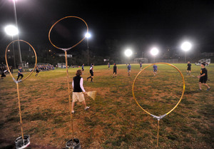 Tennessee High School Junior Civitan members staged the Mountain empire Quidditch Club as a fundraiser. (David Crigger|Bristol Herald Courier.)