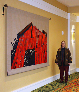 "Big Red Barn," oil on linen by Val Lyle of Bristol, Tenn., was recently purchased for the MeadowView Convention Center in Kingsport, Tenn.