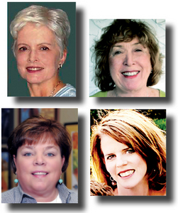 Honorees from the arts community are, clockwise from top left, Ann Holler, Barbara Brown Jernigan, Cindy Saadeh and Leah Ross.