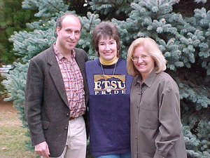 From left, Dr. Joseph Sobol, Dr. Flora Joy and Delanna Reed.