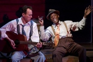 Jasper McGruder, right, has appeared in musical productions at Barter Theatre including <em>Jimmie Rodgers: America's Blue Yodeler.</em>