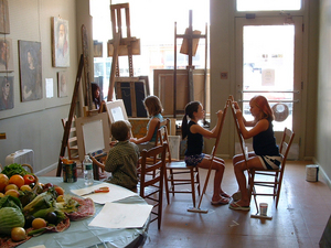 Summer break is a perfect time to learn something new or polish skills. Shown are students at Root Studio School in Johnson City.