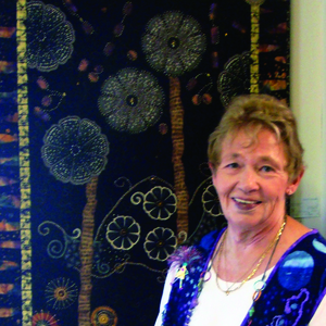 Sylvia Richardson began quilting in the 1980s. She says her work changed in the 1990s "when quilt shops started offering more than a Williamsburg color palette in their fabric selections."