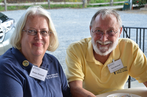 The Kimbrells serve as Virginia Highlands Festival volunteers. 