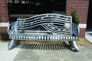 Sculpture Walk, Carousel and Bench projects (shown) are among the art projects undertaken by the City of Kingsport to promote the arts.