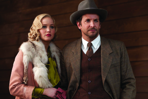 Jennifer Lawrence and Bradley Cooper star in "Serena."