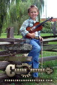 Carson Peters and his fiddle are going strong