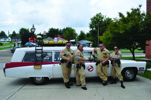 The Carolina Ghostbusters with Ecto-1 make an appearance at RobCon.