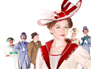  Paris Bradstreet, Andrew Hampton Livingston, Rick McVey, Holly Williams, Abbey C. Elliott and Joseph Matthew Veal make their appearance in Barter's "My Fair Lady."