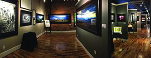 Benjamin Walls Gallery is filled with scenes from around the world.