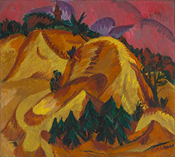 Ernst Ludwig Kirchner (German 1880-1938) Sand Hills in Grünau, circa 1912. Oil on canvas, 33¾ x 37½ in. Arthur and Margaret Glasgow Endowment, and gift of Eva Fischer Marx, Thomas Marx, and Dr. George and Mrs. Marylou Fischer © Virginia Museum of Fine Arts