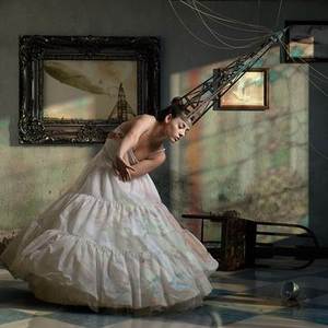 Jamie Baldridge, The Hindenburg Signal Ballet, pigment prints on Hahnemühle PhotoRag,  22.75 x 22.75 inches, edition 6 of 12. (Museum purchase with funds provided by the Nat C. Myers Photography Fund)