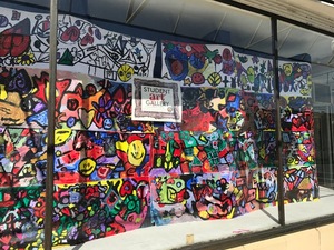 Artwork by the students from Stonewall Jackson Elementary will be on display at the Hayes Furniture Building until April 3.