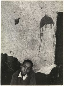 Boy with paint splatter,  Louis Draper (American, 1935-2002), gelatin silver print, 9 1/16 x  6 13/16 in. Virginia Museum of Fine Arts; Arthur and Margaret Glasgow Endo wment.  Image © Louis H. Draper Preservation Trust 