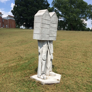 "Out in the Open: Outdoor Sculpture Competition and Exhibition," is one of the sculptures scattered throughout the museum grounds.