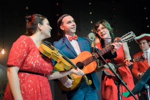 Radio Bristol''s Farm and Fun Time house band Bill & The Belles includes program host Kris Truelsen (center) pictured with Kalie Yeagle (left) and Grace Van Hoft (right).