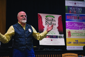 Rick Rose makes a presentation in Mount Airy.