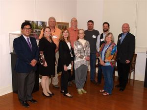 Winners with Judge Arnaldo Ugarte and Director Theresa Hammons