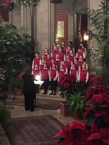 East Tennessee Childrenâ€™s Choir singers perform at Biltmore Estate, Asheville, North Carolina.