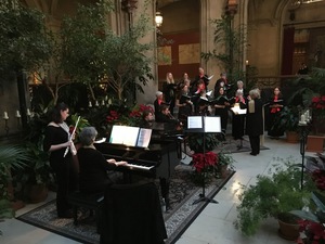 Cantemus Womenâ€™s Choir performs at Biltmore Estate, Asheville, North Carolina.