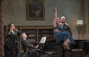 Hannah Dishman performs â€œFour Islandsâ€ in the Schwab Vocal Rising Stars recital series (photo by Gabe Palacio)