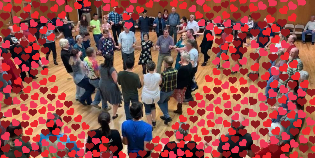 A Community Valentine Contra Dance Saturday, Feb. 15, at 7:30 p.m.