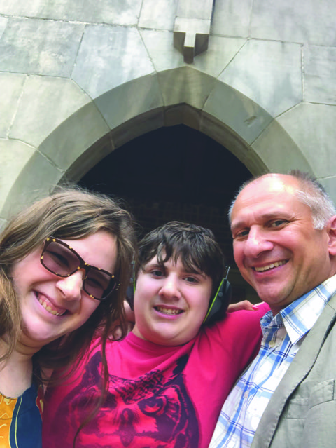 Kathleen, Peter and Martin Dottwerwich before a concert in Abingdon.