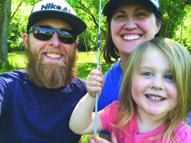 Justin Tyler Lewis, Carrie Lewis and their daughter, Charlie