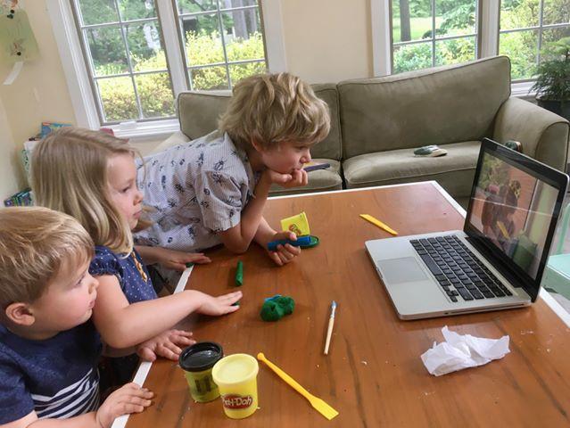 Online Preschool Storytime takes place at the Johnson City Public Library.