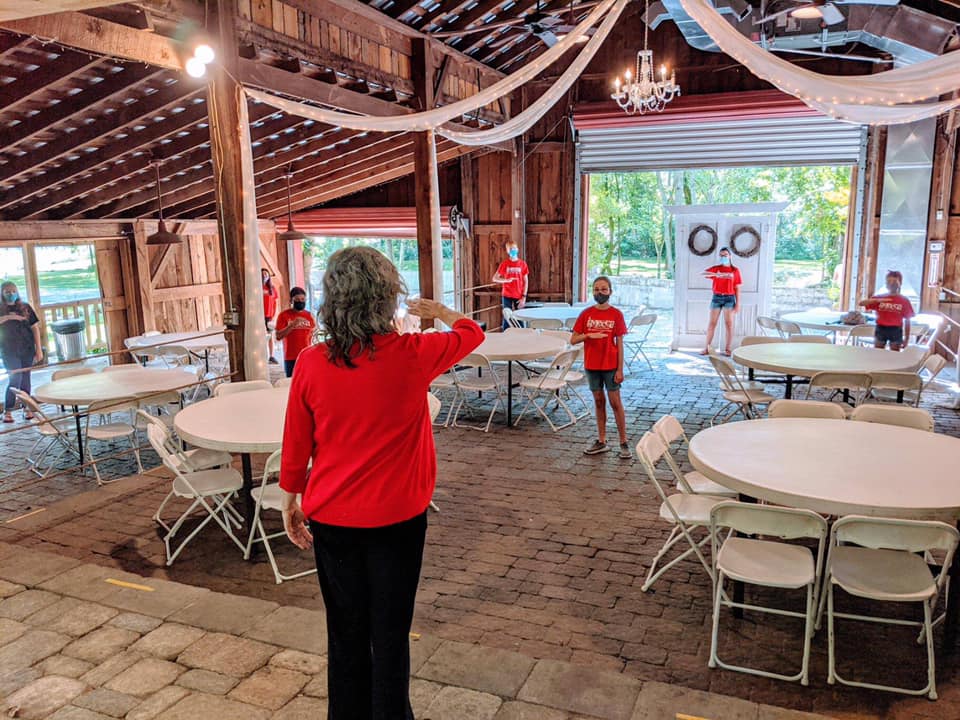 The choirs of the Mountain Empire Children's Choral Academy are taking their rehearsals outside this fall in response to the COVID-19 epidemic.