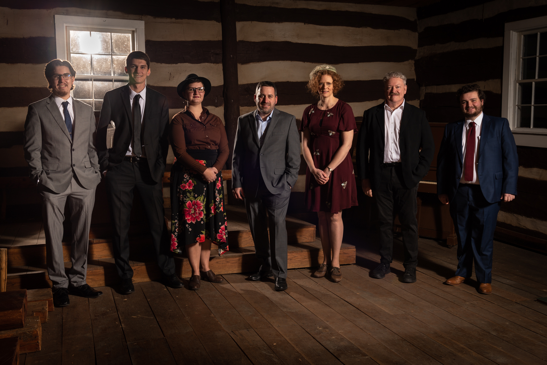 Pictured, from left to right are Jacob Metz, Adam Miller, Katelynn Lowe, Boner, Buller, Stafford and Justin Alexander. (Photo courtesy of Dan Boner, ETSU)